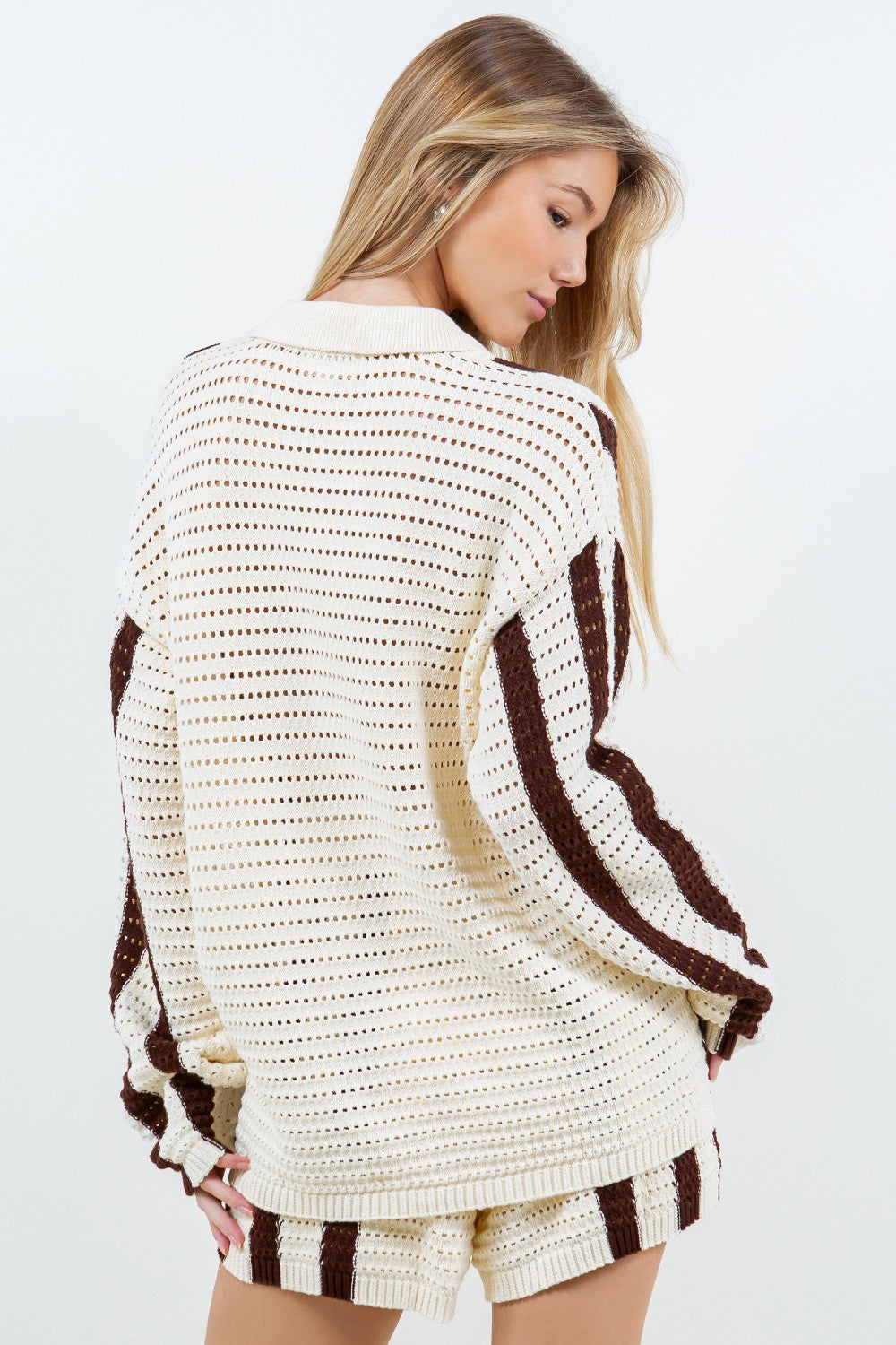 Hollow out knit top